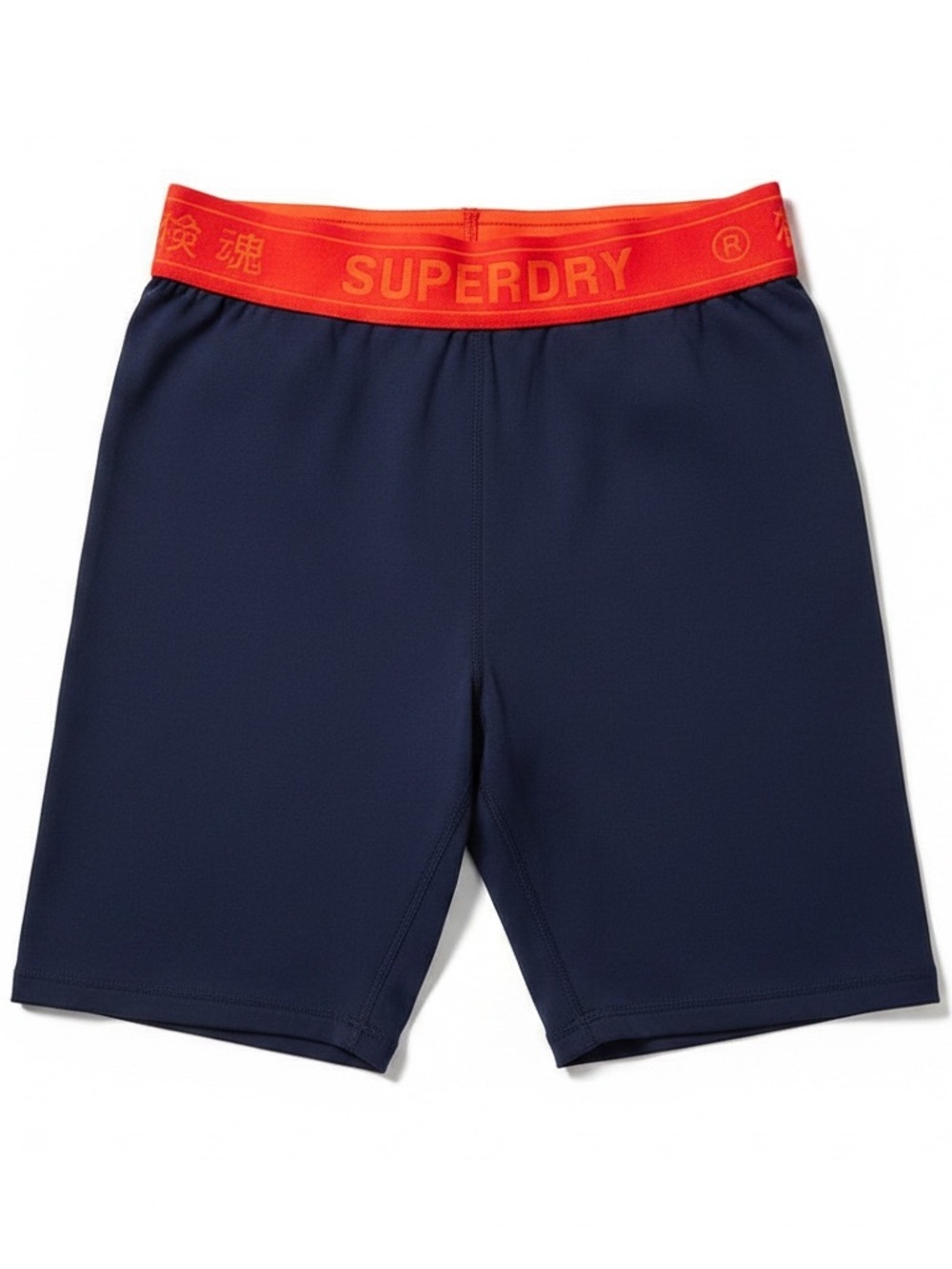 Superdry Navy Spandex Shorts with Red Waistband US 6 New with Tags